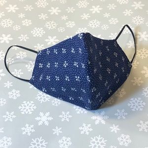 Snow Print Face Mask